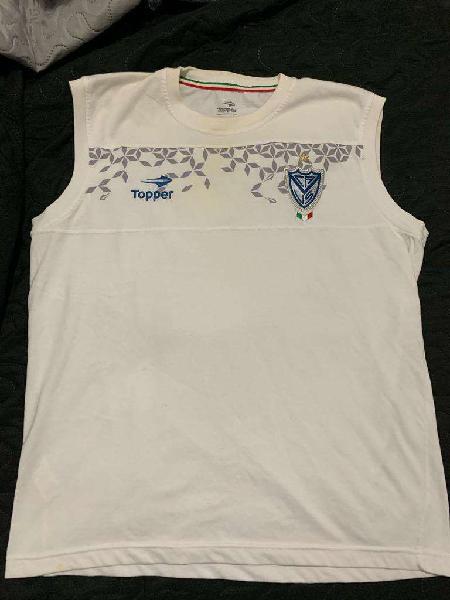 Remera Entrenamiento Velez Sarsfield Talle L Sin Mangas