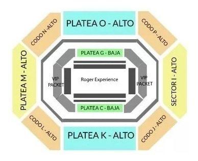 Entrada Del Potro - Federer - Platea Alta K - Fila 30