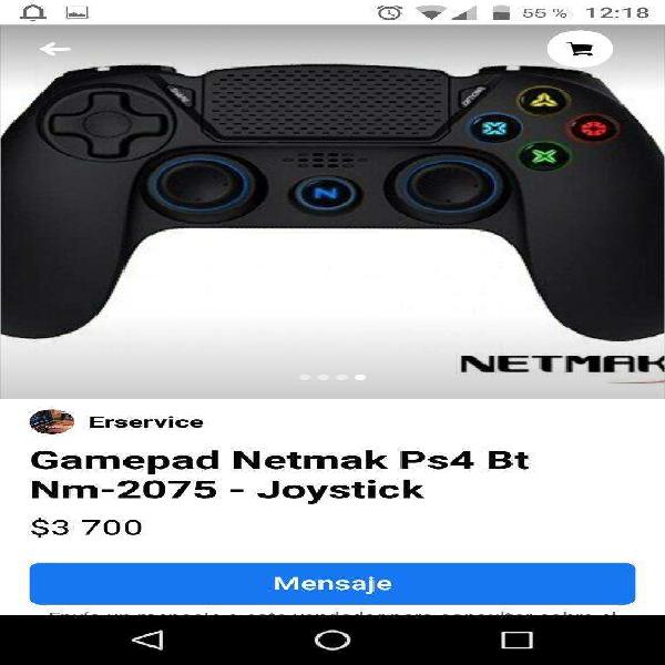 Joystick Netmak Play 4 Bt Inalámbrico