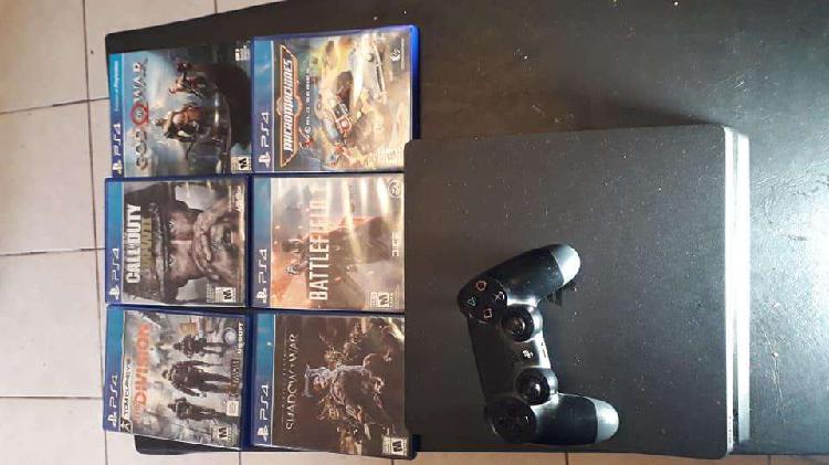 ps 4 impecable 1 joistick 6 juegos