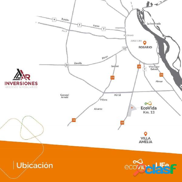 BARRIO RESIDENCIAL ABIERTO - ECOVIDA - TERRENO DE 300 M2