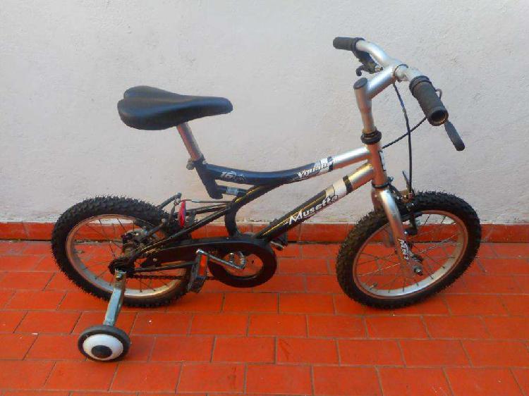 BICICLETA RODADO 16 YGUANA MUSETA,IMPECABLE