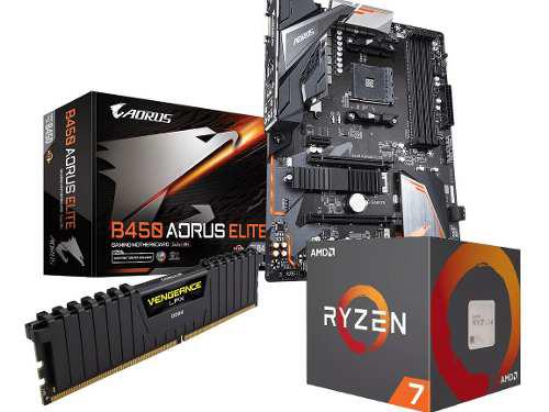 Combo Actualizacion Amd Ryzen 7 3700x + B450 Aorus + 8gb