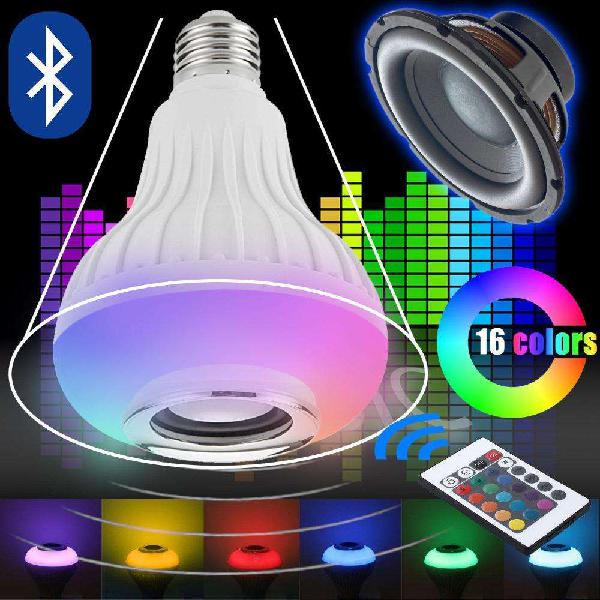 Lámpara Parlante Bluetooth Luz Full Rgb Color Control