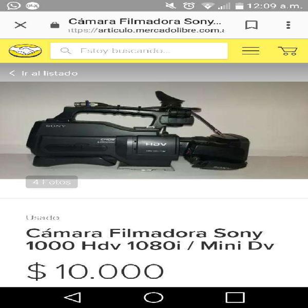 Oportunidad Camara Profesional Sony 1000