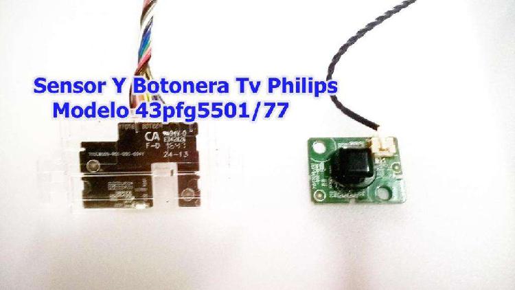 Sensor Y Botonera Tv Philips Modelo 43pfg5501/77