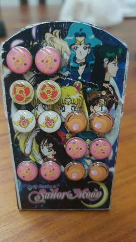 Aros Sailor Moon Acero Quirurgico Serena Precio X Par!!