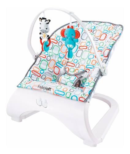 Mecedora Silla Bebe Vibración Sonido Felcraft Fitch Rocker