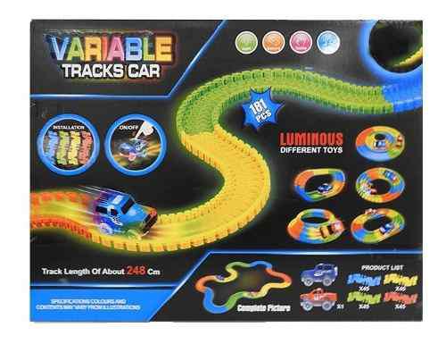 Pista Flexible Con Luz 181 Pcs + 1 Auto 1830831