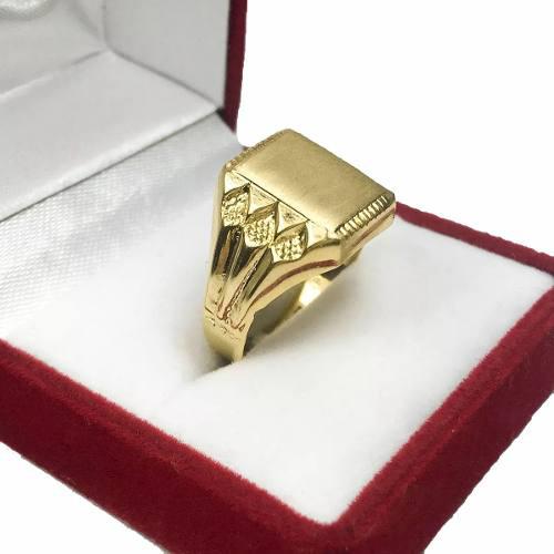 Anillo Sello Oro 18k Rolex 3.2gr Grabado Hombre Regalo Para