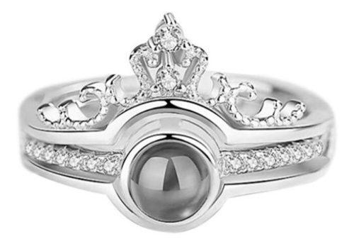 Anillo Te Amo En 100 Idiomas King&queen + Caja Gratis