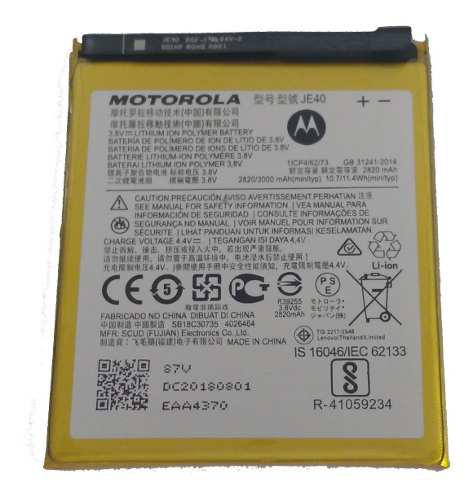 Bateria Moto One Xt1941 / G7 Play Xt1952 Je40 100% Original