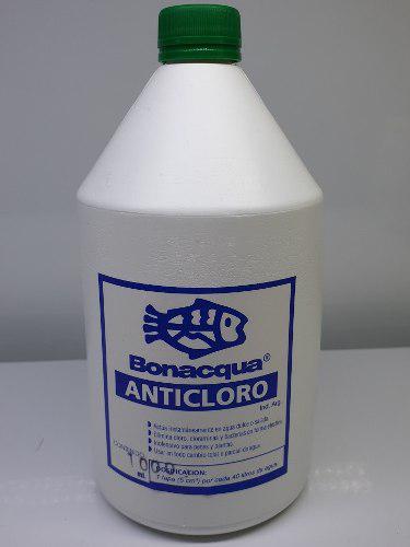 Anticloro Bonacqua 1 Litro Agua Pecera Acuario Peces