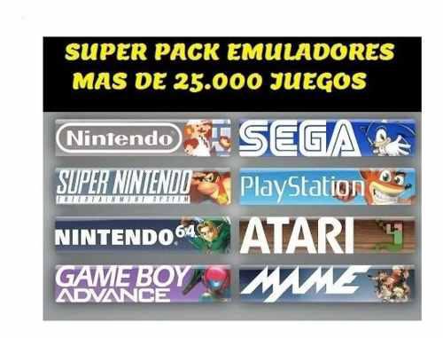Pack Emuladores Más De 30 000 Juegos Nes Family Ps1 Y Sega