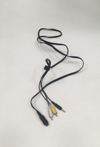 Cable Vhs-c 8 Pin A 2 Rca Y Plug 3.5mm Para Cámara