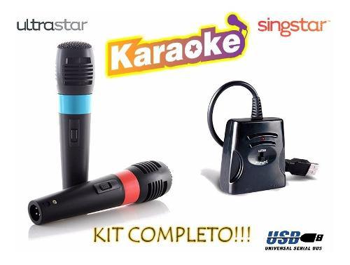 Microfonos Karaoke Kit Completo Compatible Con Todo!!!