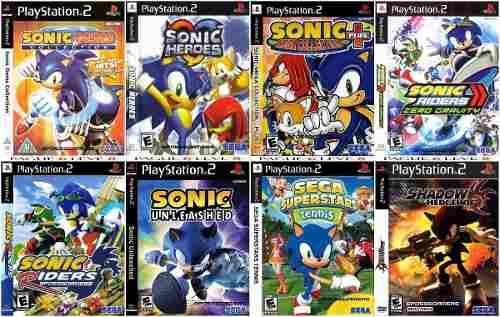 Sonic Ps2 Sonic Coleccion Playstation 2 (8 Discos) Ps2