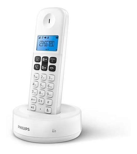 Telefono Inalambrico Philips D1311w Blanco En 6 Cuotas
