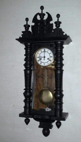 Antiguo Reloj De Pared A Pendulo Gustav Becker 1908