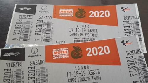 Entradas Moto Gp 2020