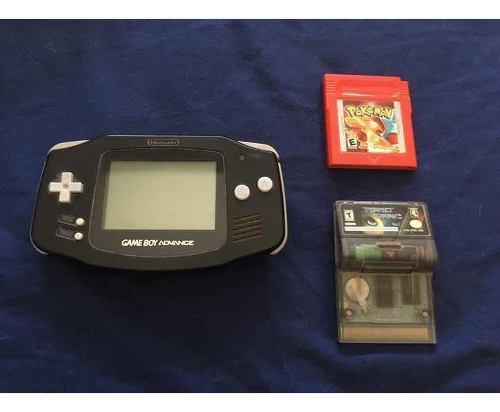 Game Boy Advance + 2 Juegos(pokemon Red Y Perfect Dark)