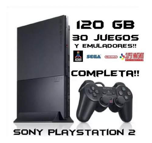 Ps2 Playstation 2 Con Disco 120gb. Juegos Ps2/ps1/emuladores