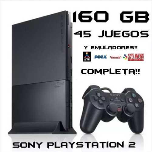 Ps2 Playstation 2 Con Disco 160gb. Juegos Ps2/ps1/emuladores