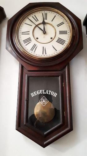 Reloj Antiguo De Pared Ansonia Regulator A