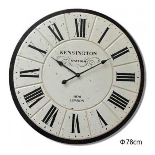 Reloj Grande En Madera Industrial Antiguo - Envio Gratis!