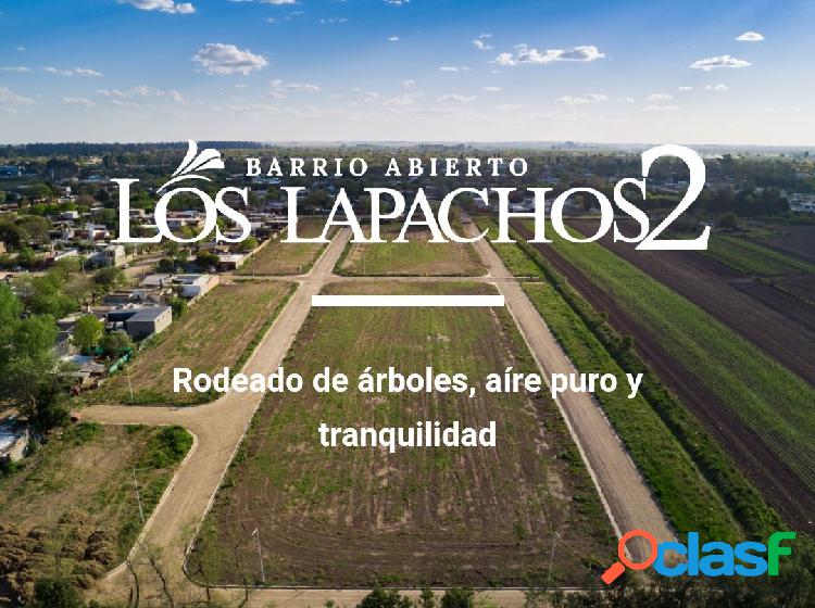 VENTA DE TERRENOS EN PEREZ LOS LAPACHOS 2 A METROS DE AV