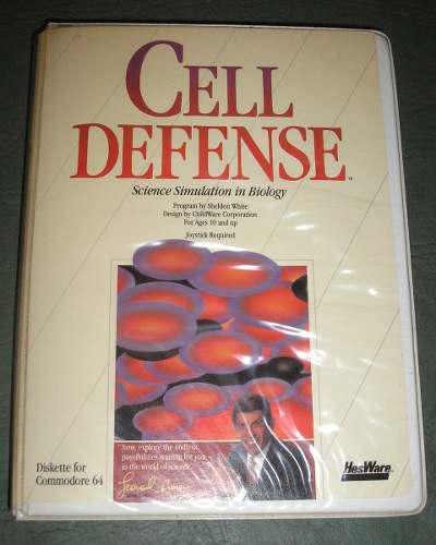 1984 Cell Defense Science Simulation Biology Commodore 64