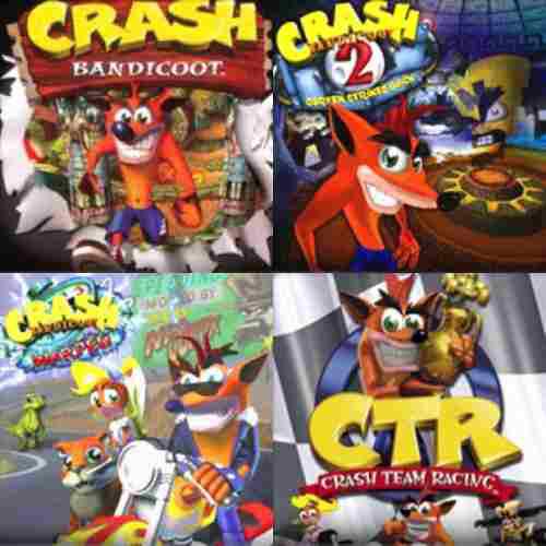 Combo Crash Bandicoot Ps3 4 Juegos