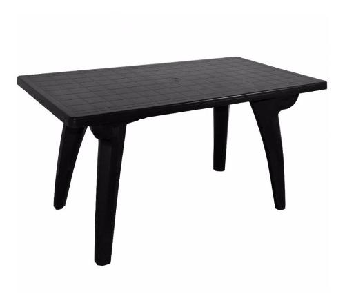 Mesa Plastica Mascardi Negra Rectangular Alama De Acero !!!!