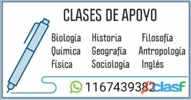 Clases particulares (todos los niveles)