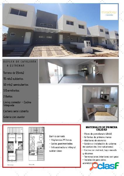 Duplex en Venta en Miradores de Manantiales 2