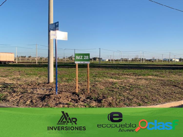 ECOPUEBLO - VENDO TERRENO EN ALVEAR - TODOS LOS SERVICIOS -