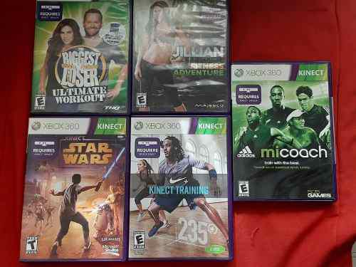 Juegos Xbox 360 Kinect adidas Nike Stars Wars Biggest Loser