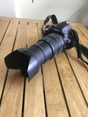 Camara Nikon D5100 + Lente Sigma 18-200. 6 Cutas Sin Interes