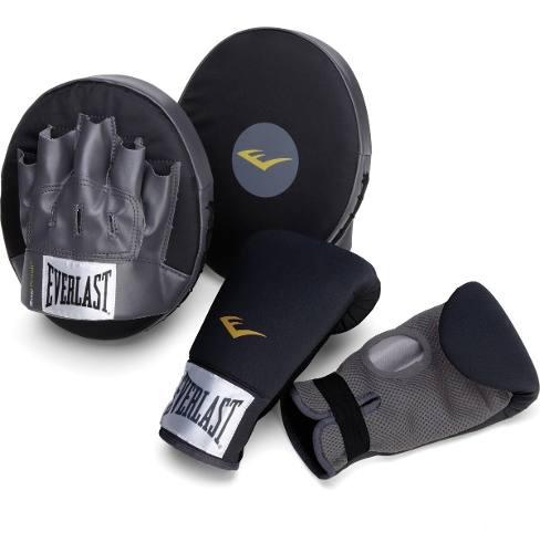 Kit Boxeo Everlast Guantines + Focos Guantes Combo Juvenil