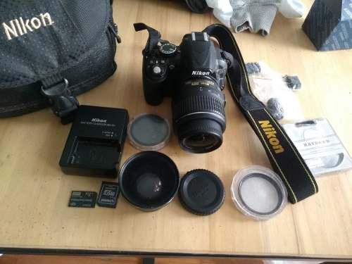 Nikon D3100 Con Lente 18/55 + Lente Ojo De Pez Y Accesorios