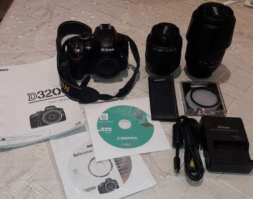 Nikon D3200 + 2 Lentes + Bolso/morral Cangas
