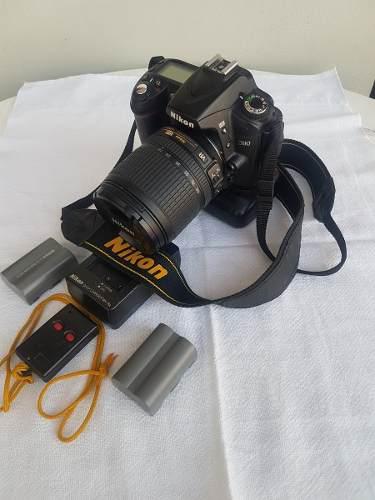 Nikon D90 Kit Lente 18 105 Grip Y Bateria Adicional