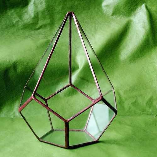 Terrario Vitraux Tiffany Diamante 30cm Cactus Suculentas