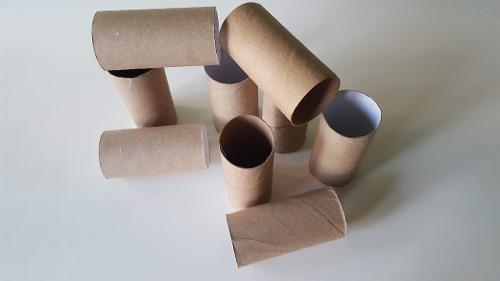 Tubos De Cartón Rollo Papel Higiénico Artesanía En