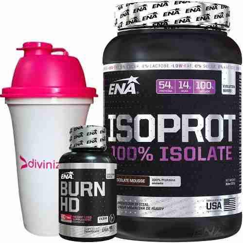 Combo Evolution Whey Isoprot Isolate + Burn Hd + Shaker Ena