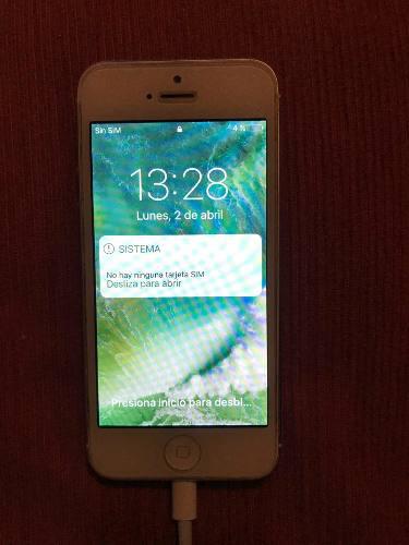 iPhone 5 16gb Silver Usado A Reparar O Para Repuesto