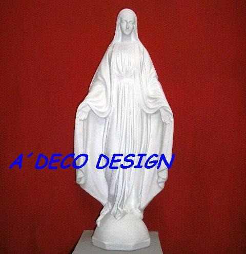 Estatua Virgen Milagrosa 0.75 Yeso Imagen Religiosa