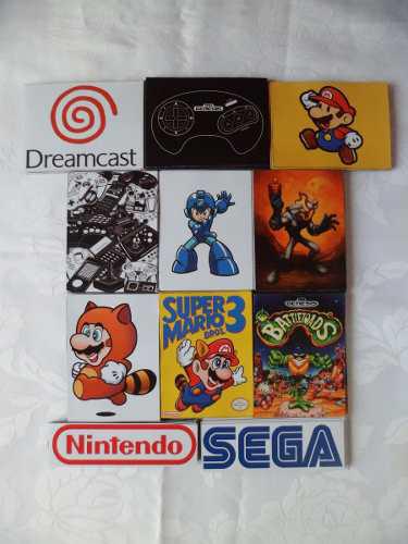 11 Imanes Mario Megaman Sega Genesis Nintendo Joystick