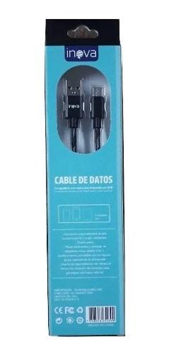 Cable Usb Tipo C Mallado De Carga Rápida 2 Metros 2.1 Amper