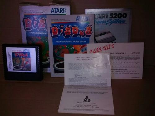Dig Dug Para Atari 5200 Juego Original Completo, Único!!